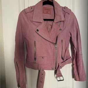 Blank NYC Pink Women's Biker Jacket
